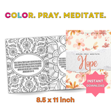 Color. Pray. Meditate. Hope