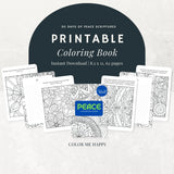 30 Day Peace Bible Verses Coloring Book Journal Printable