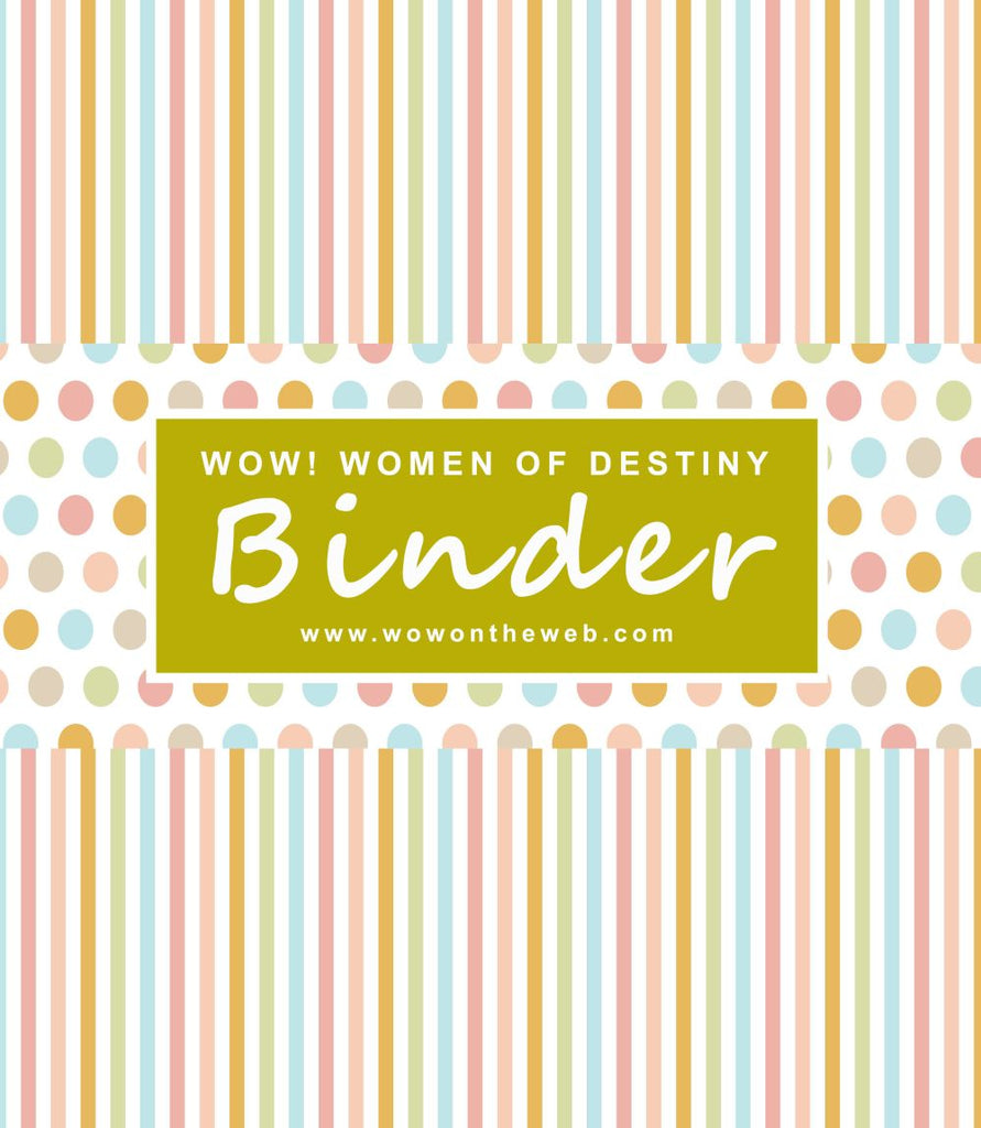 Binder Coloring Printable WOW! Women of Destiny